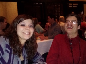 Orion and Karina at Fogo de Chao.